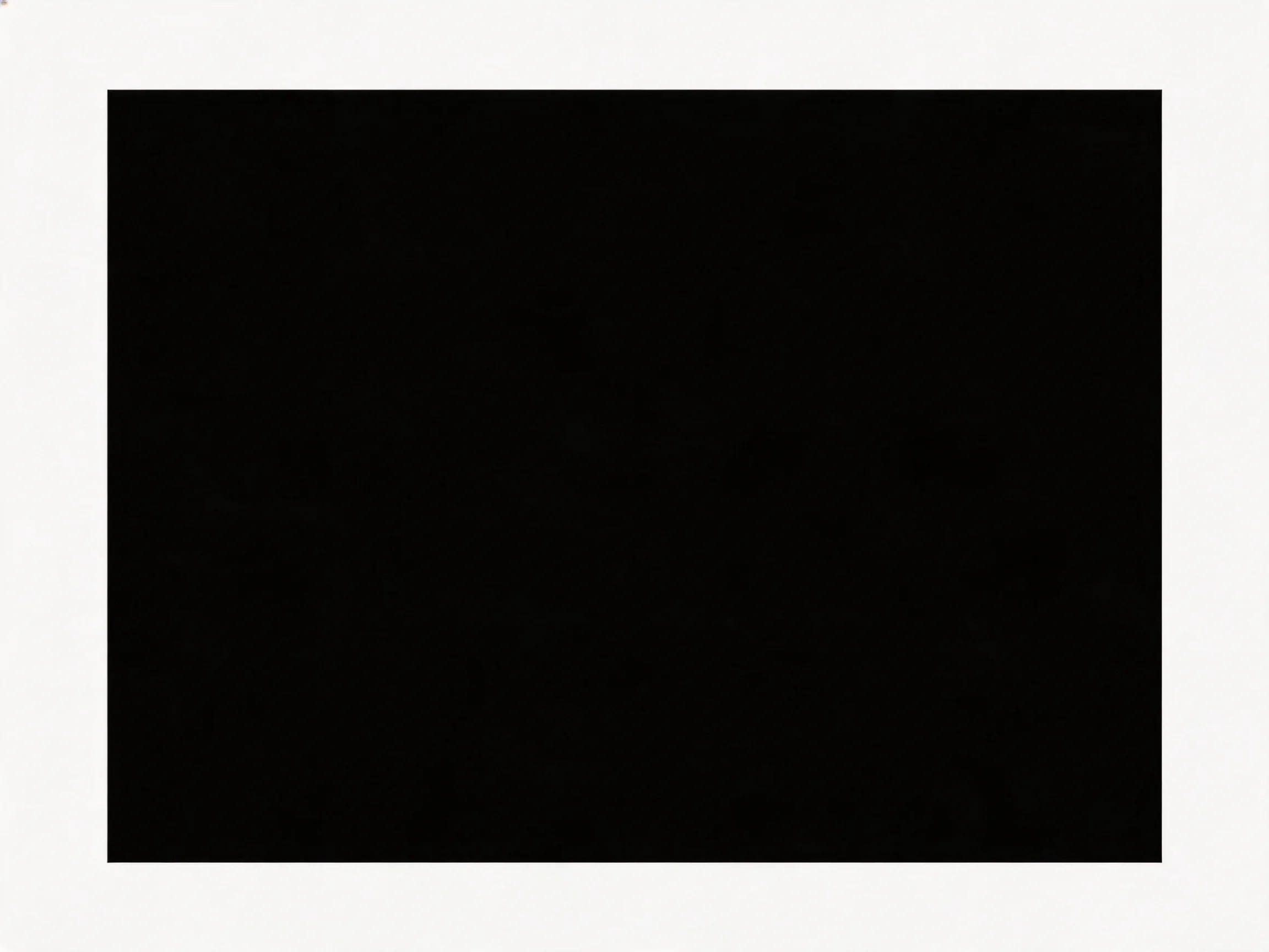 Solid black rectangle centered on white background