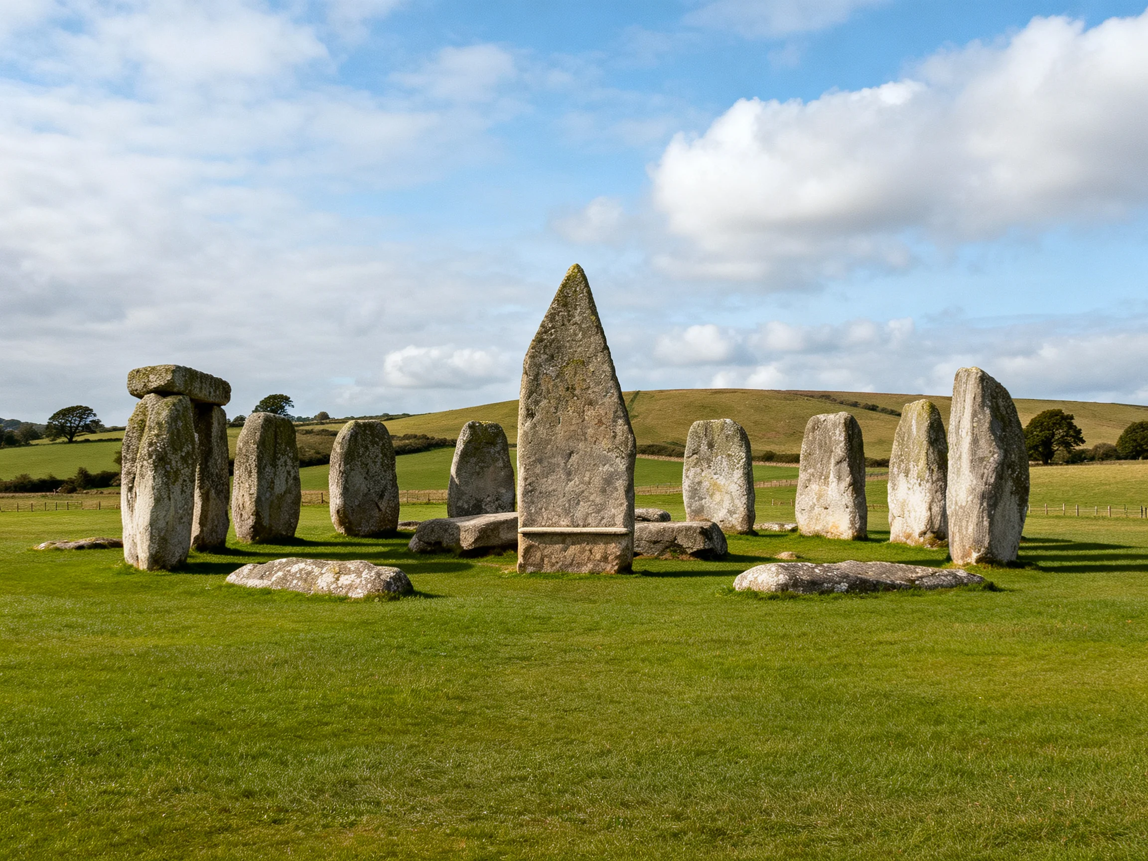 Ancient Stone Circle with Large Monolithic Structures