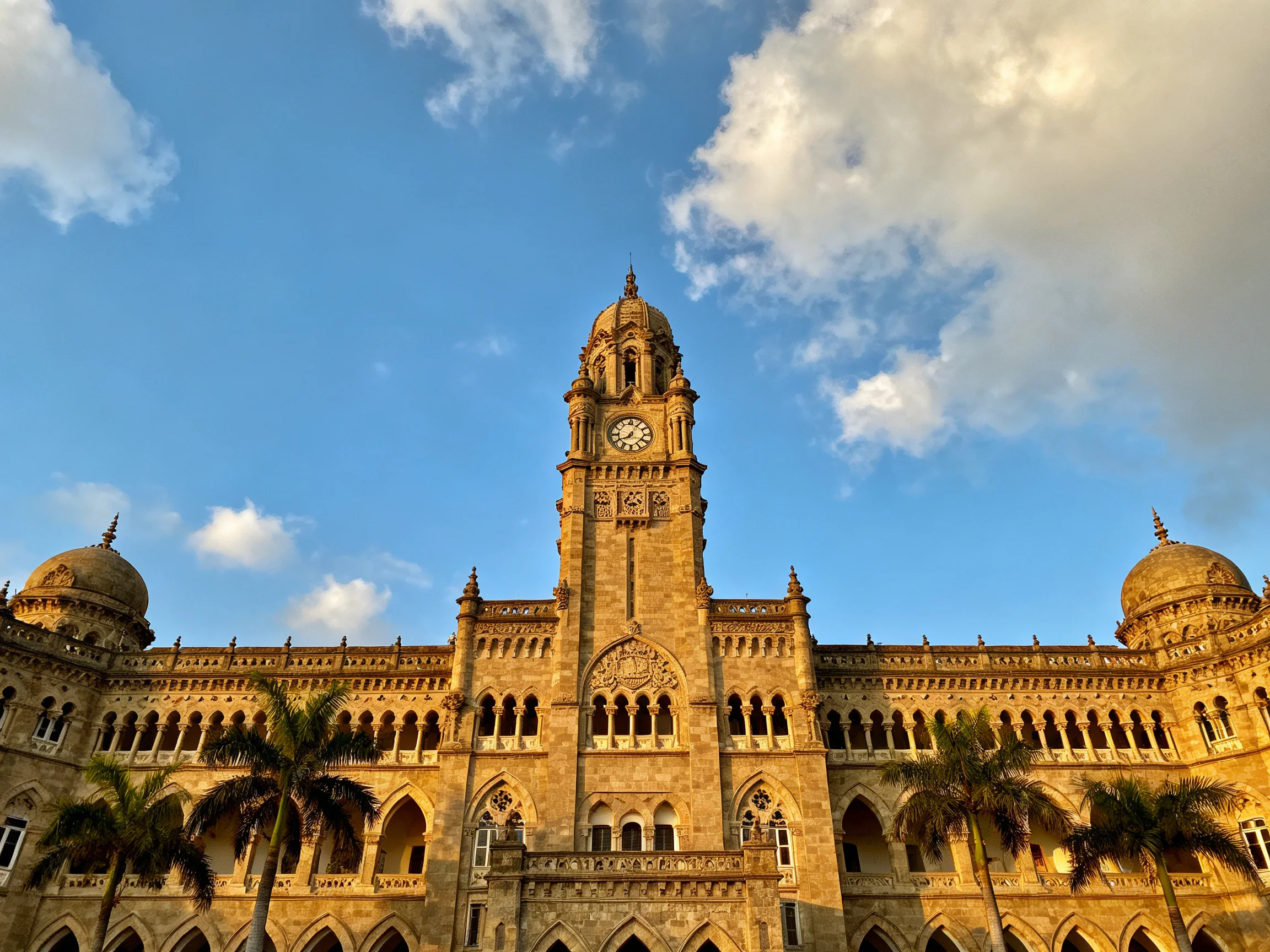 Grand Ornate Historic Building with Central Clock Tower