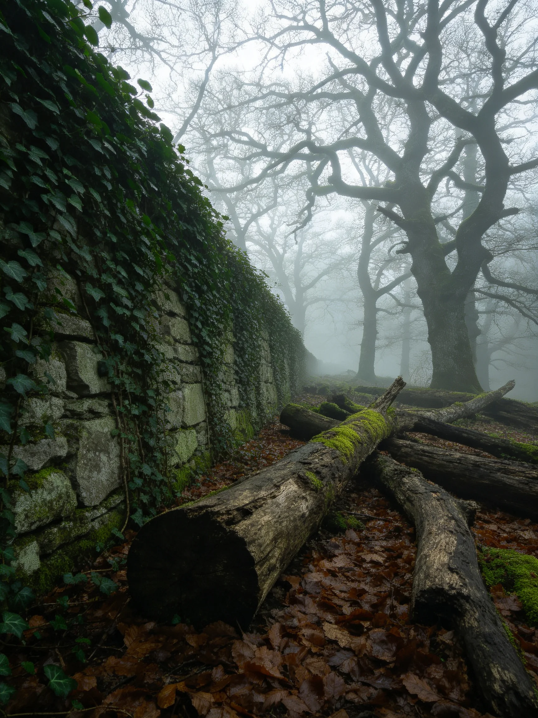 Misty Forest with Ancient