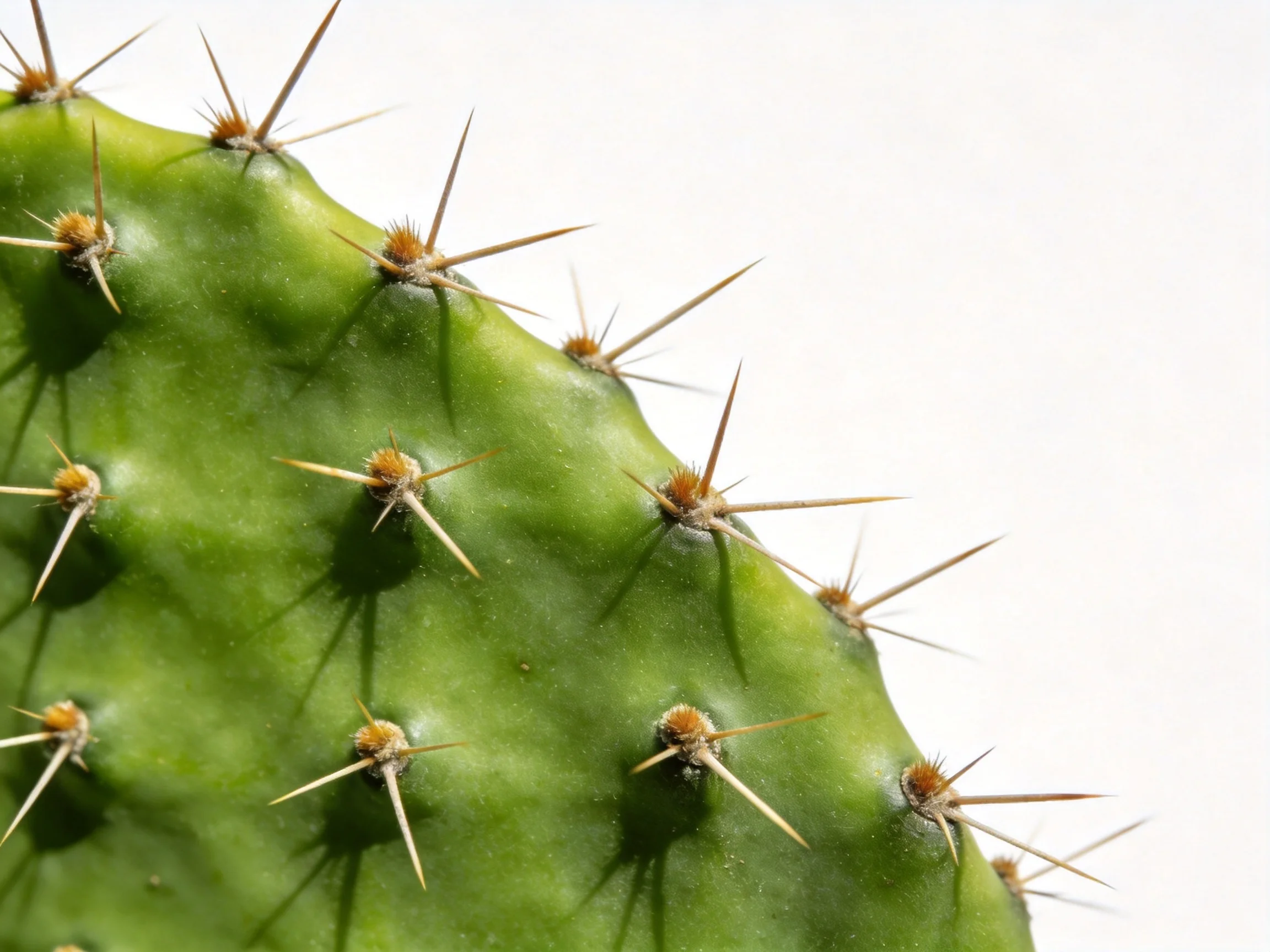 Close - up of a vibrant green cactus with numerous sharp spines
