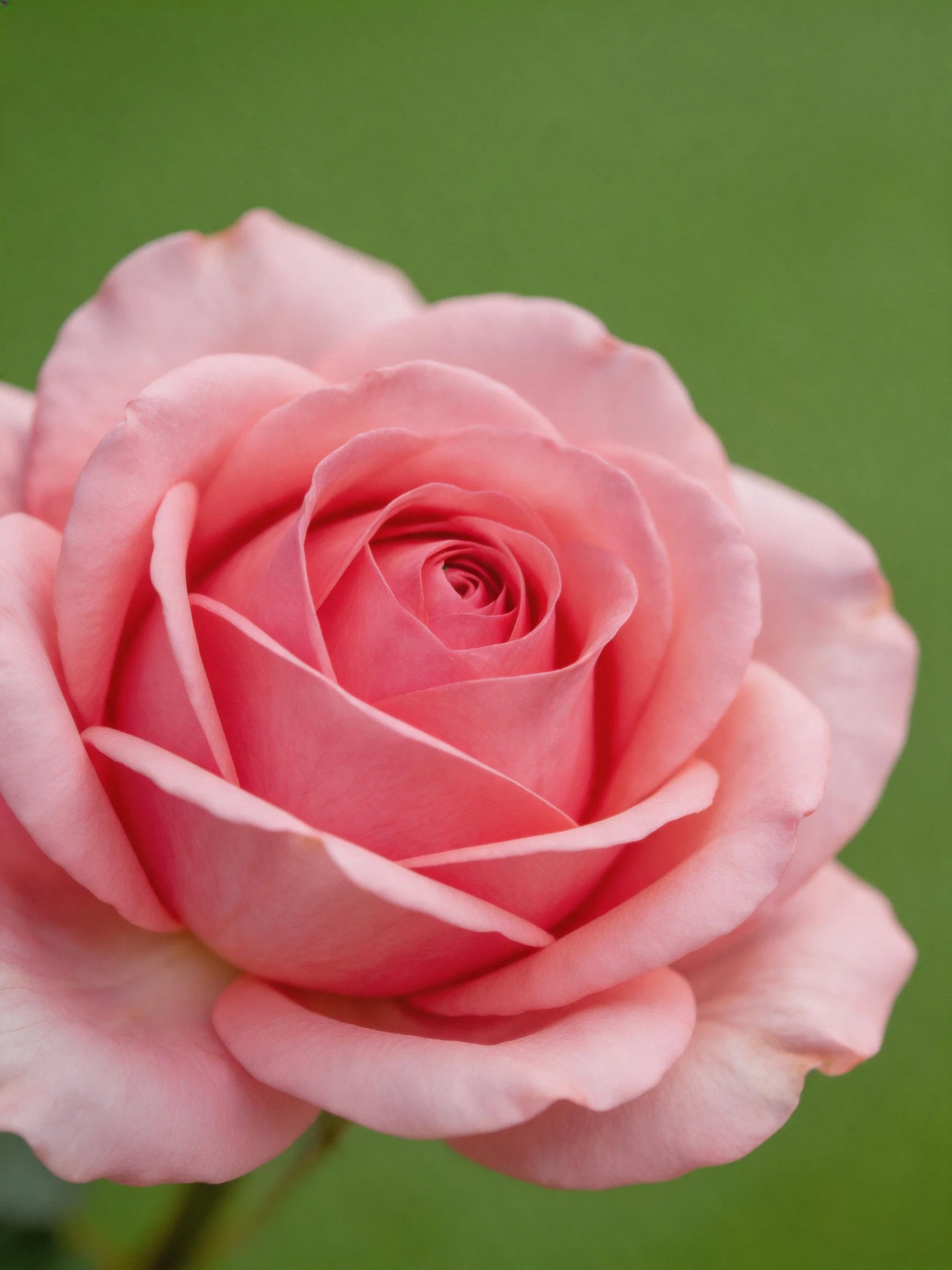 A vibrant pink rose in full bloom with layered petals