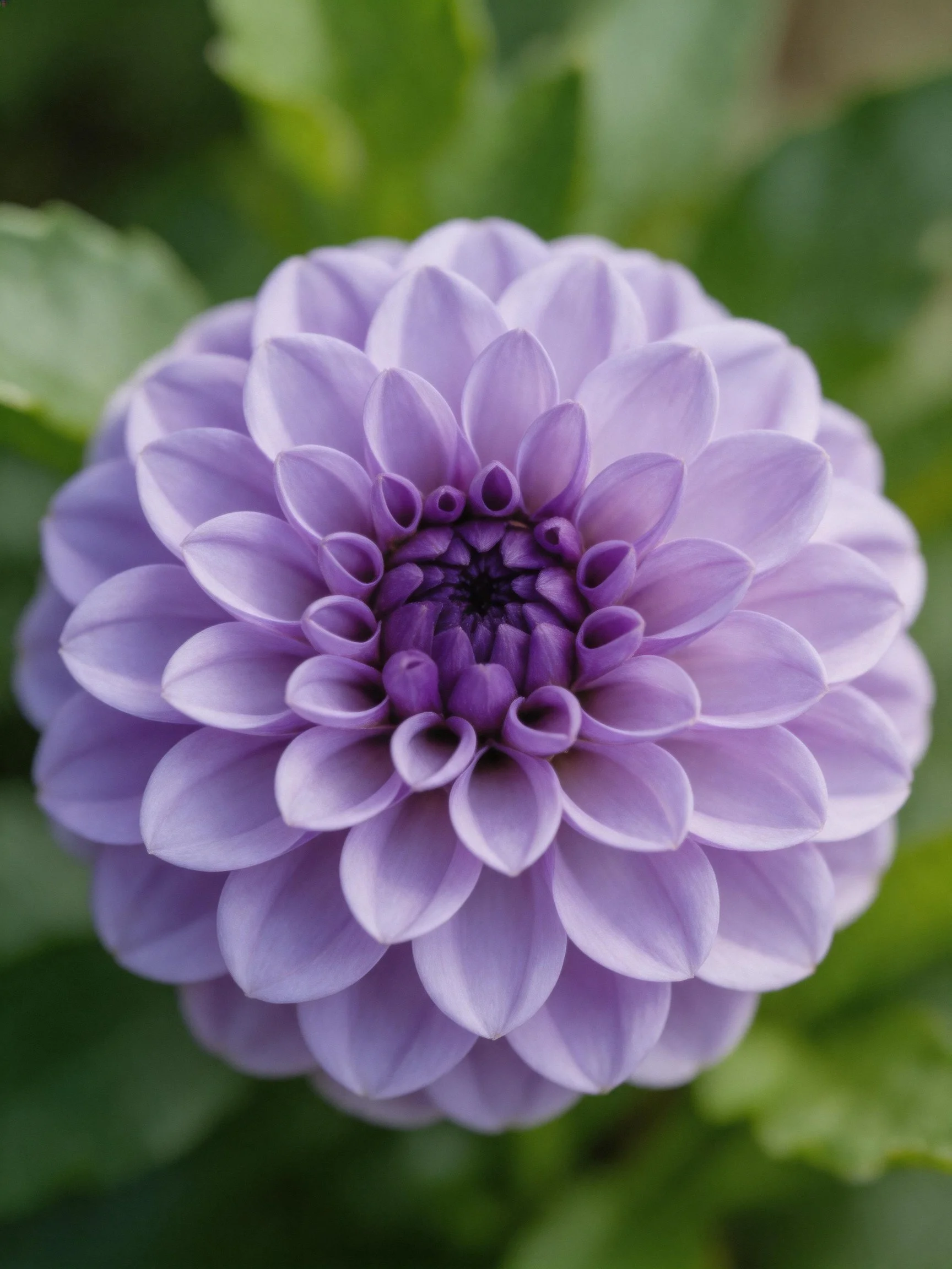 A vibrant purple dahlia with layered petals