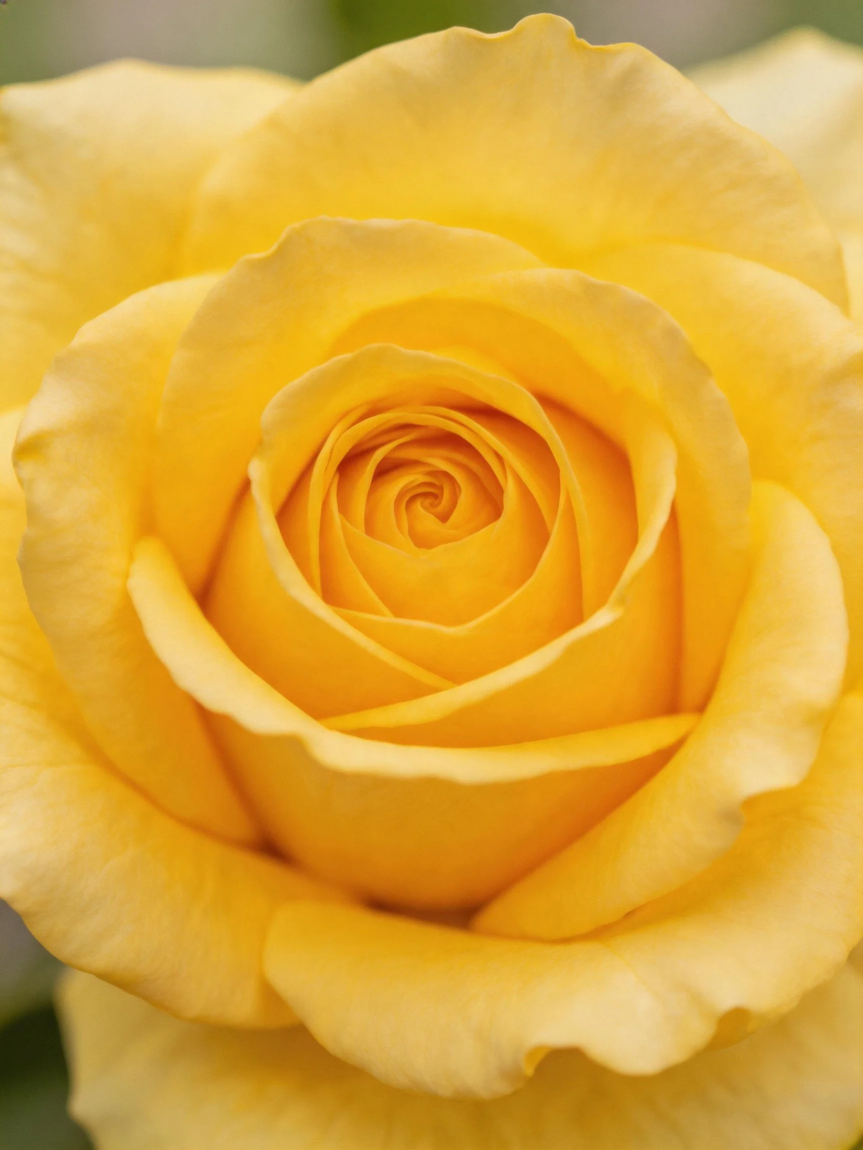 A vibrant yellow rose with layered petals and soft illumination