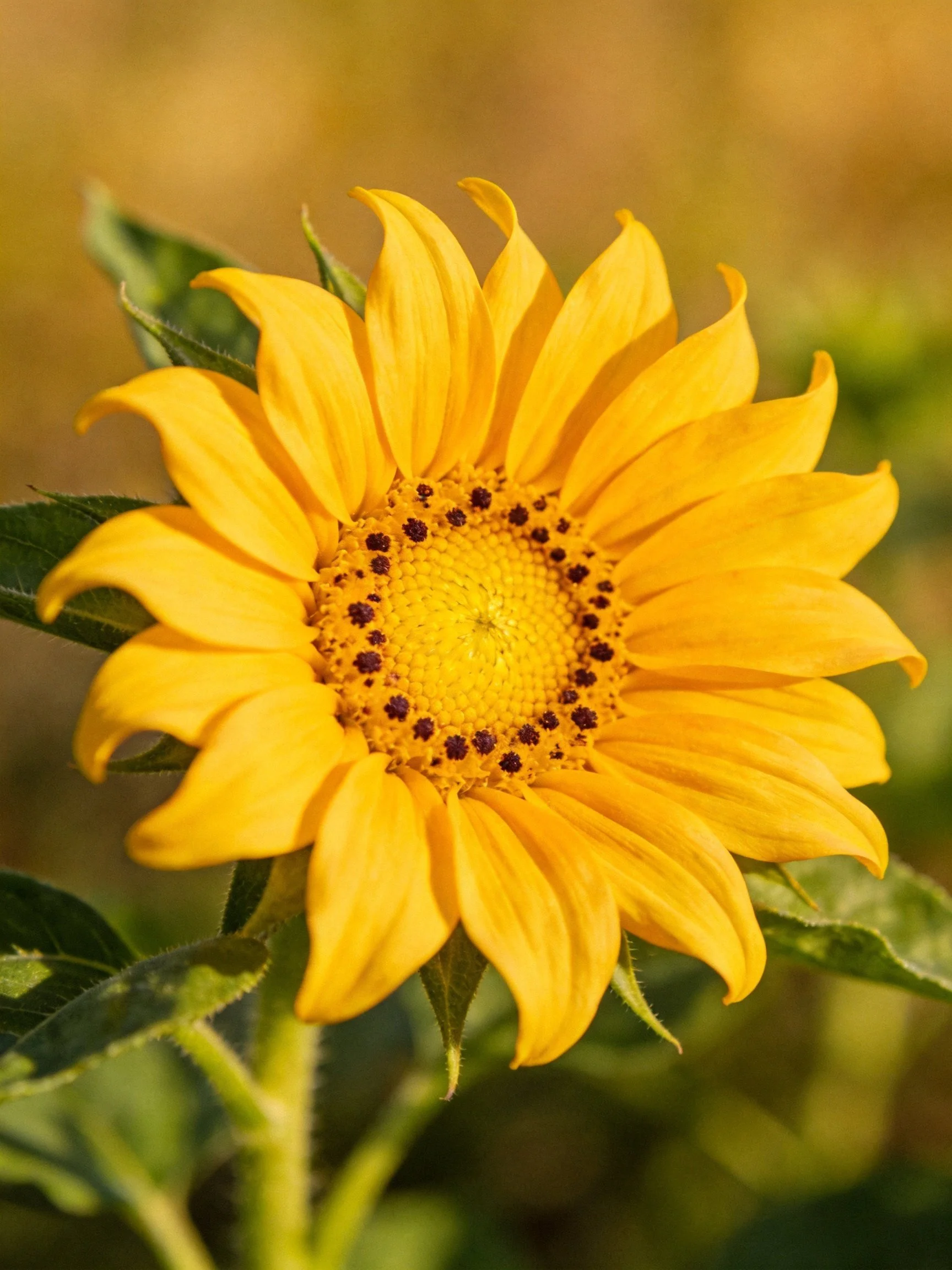 A vibrant yellow sunflower with curved petals and a textured center