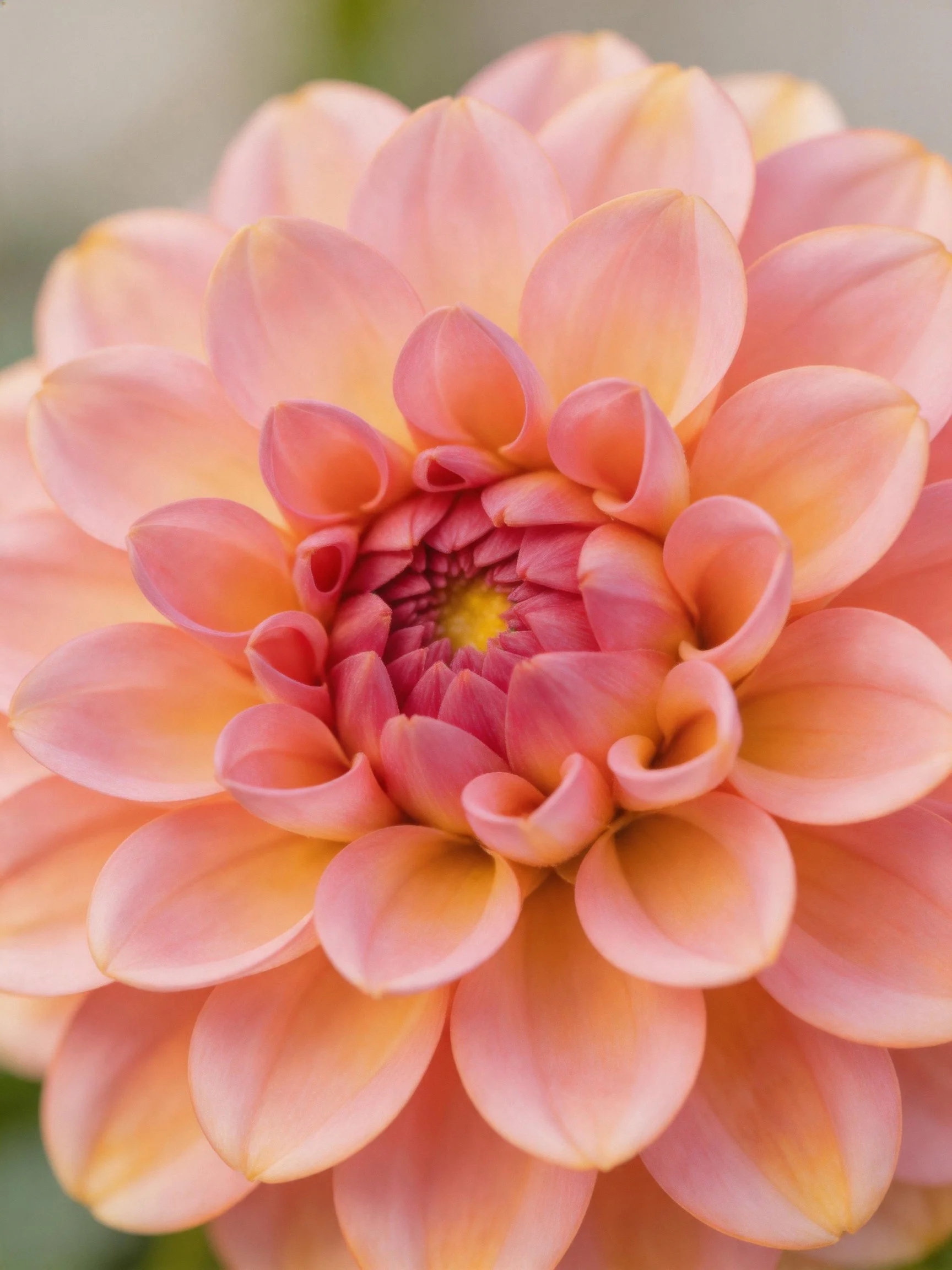 A close - up of a pink dahlia showcases layered petals radiating