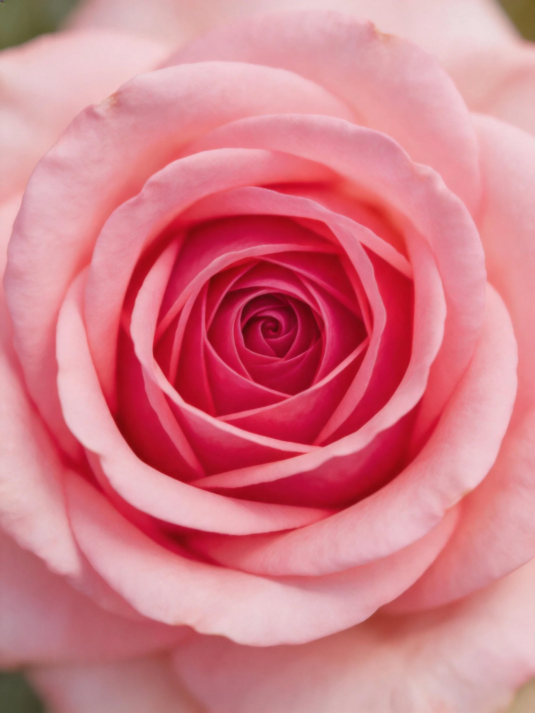 Close-up of a pink rose with layered petals