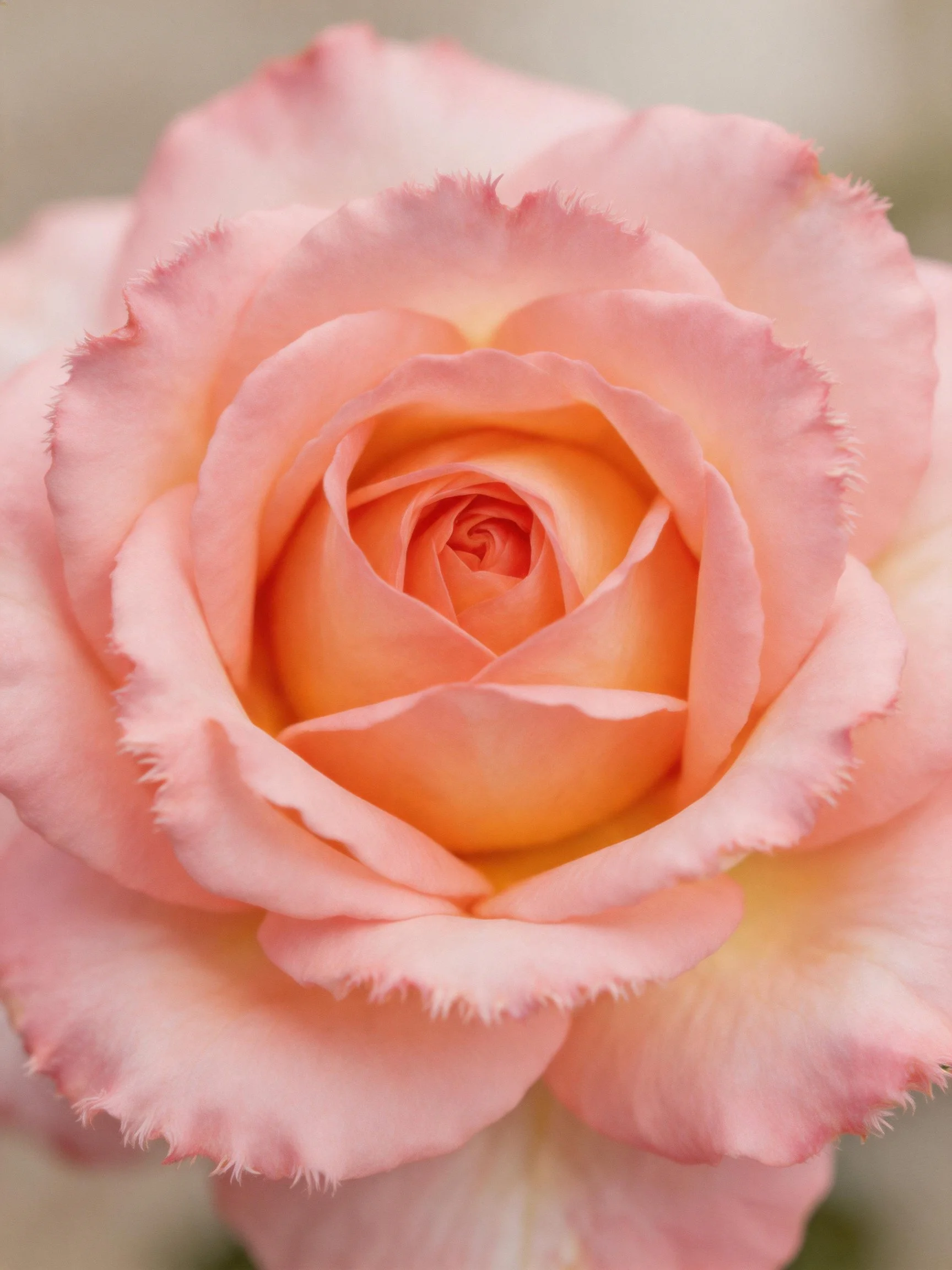 Soft Pink Rose with Layered Petals and Warm Center