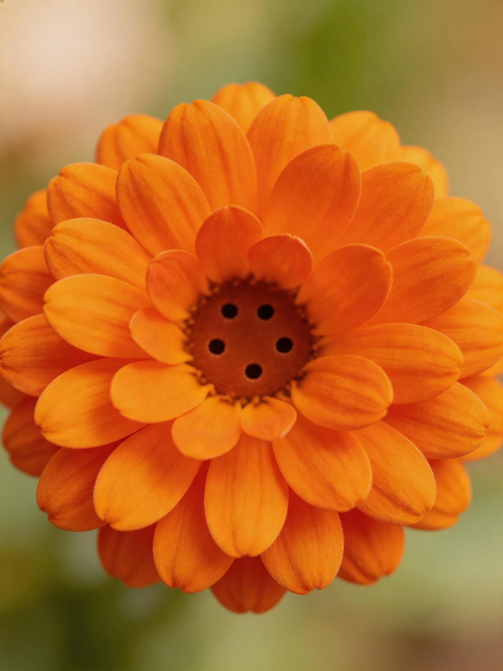 Vibrant Orange Flower with Layered Petal Arrangement