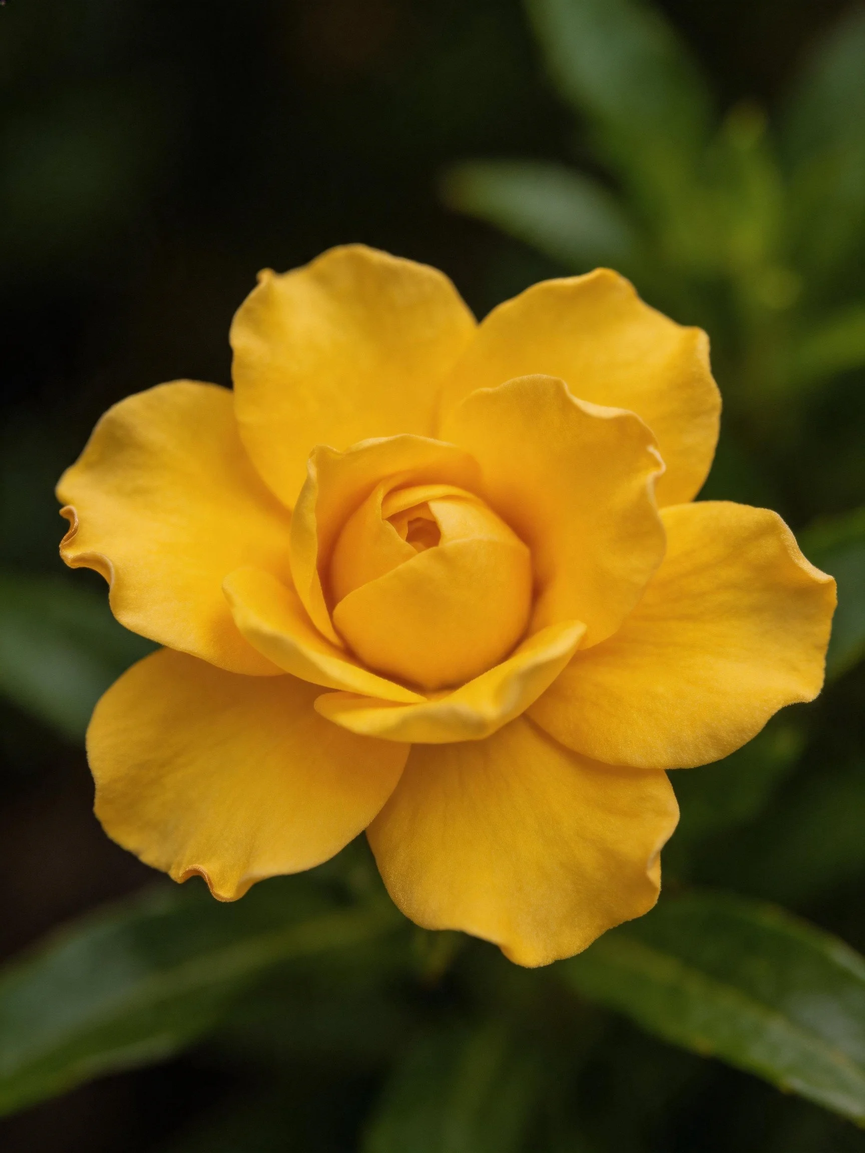 Vibrant Yellow Flower with Layered Petals