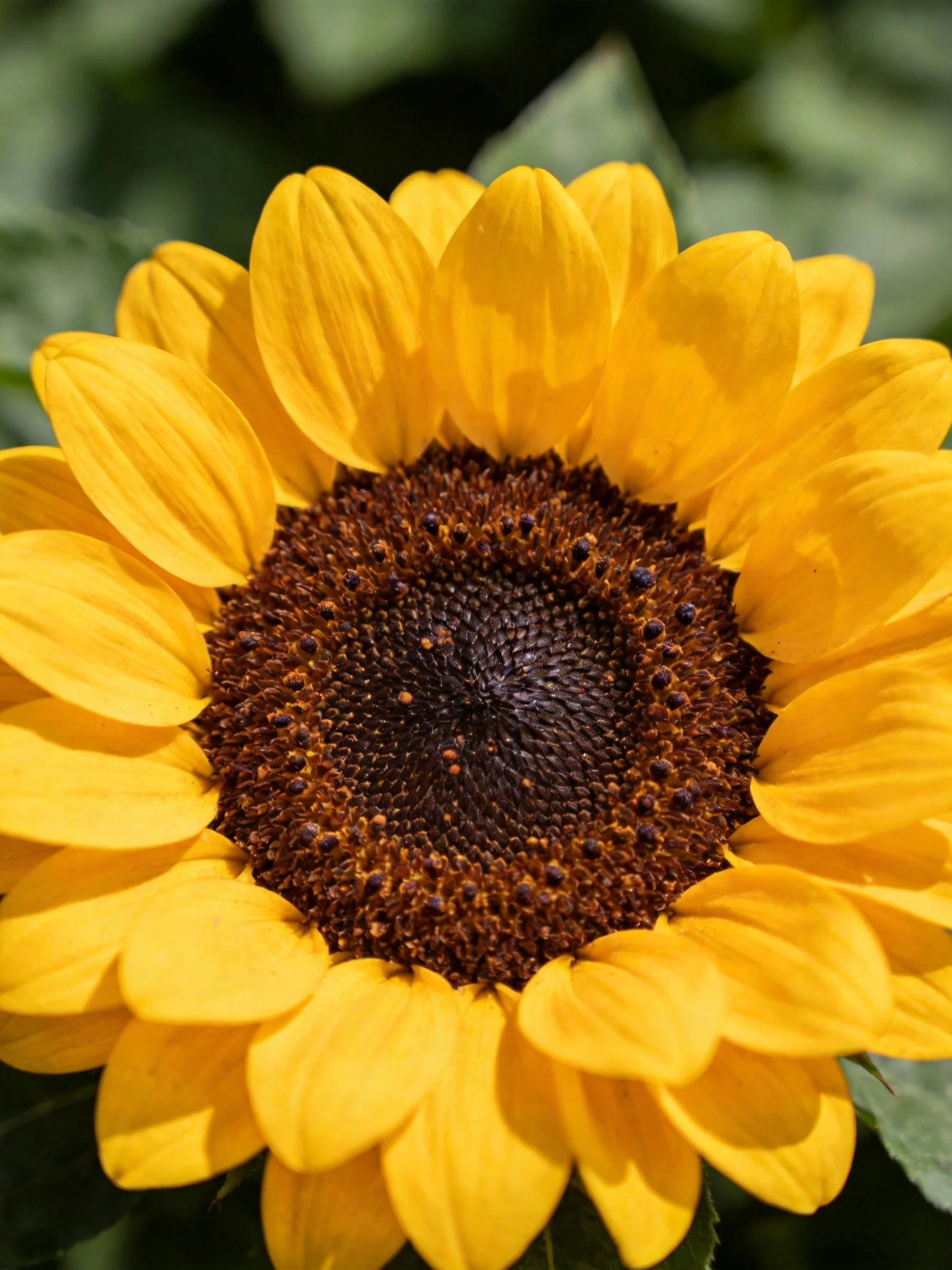 Vibrant Yellow Sunflower with Dark Brown Center
