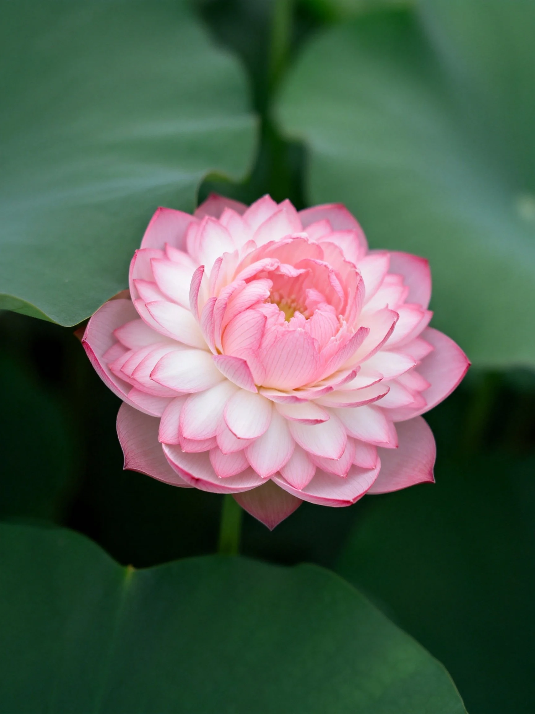 Vibrant pink lotus flower with layered petals