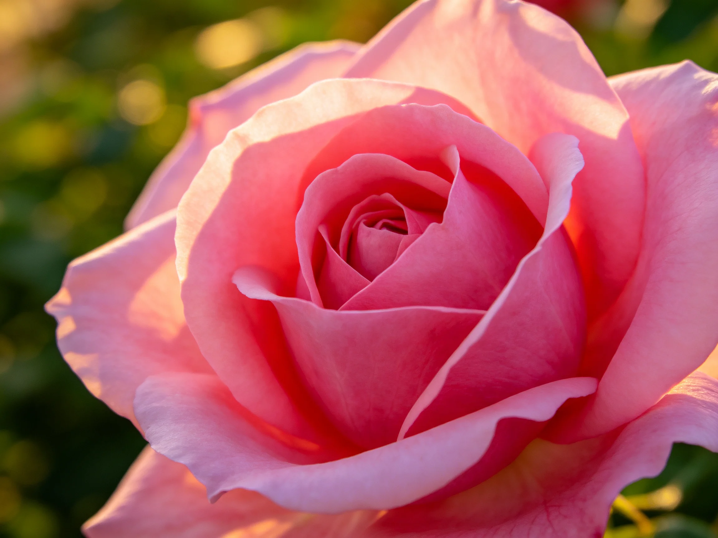 A close - up of a vibrant pink rose with soft, layered petals