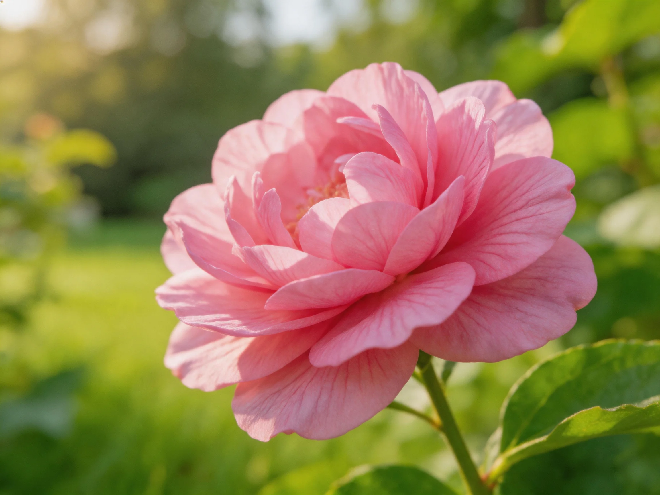 A vibrant pink rose blooms amid lush green foliage