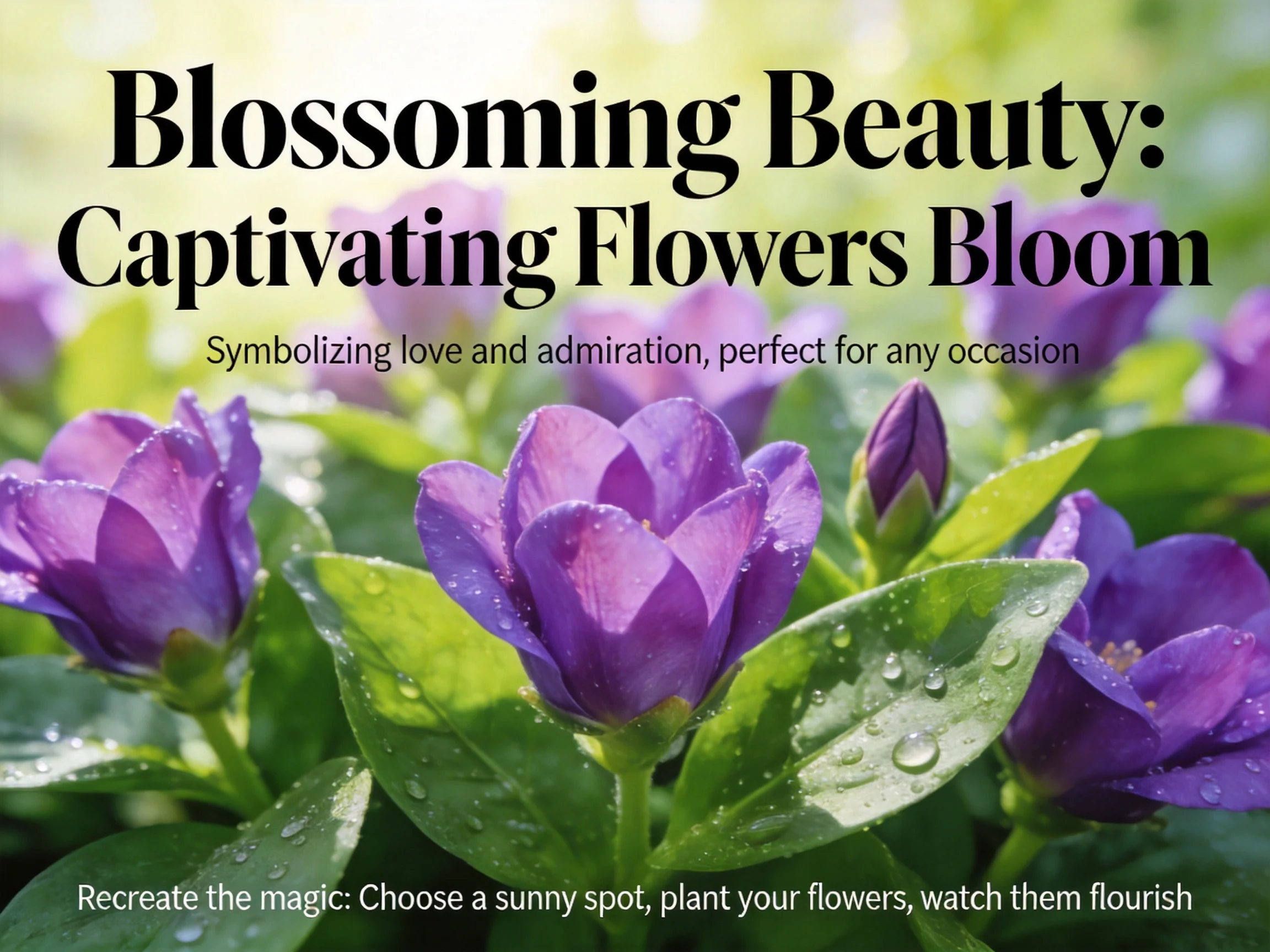 Blossoming Beauty: Vibrant Purple Flowers Flourish