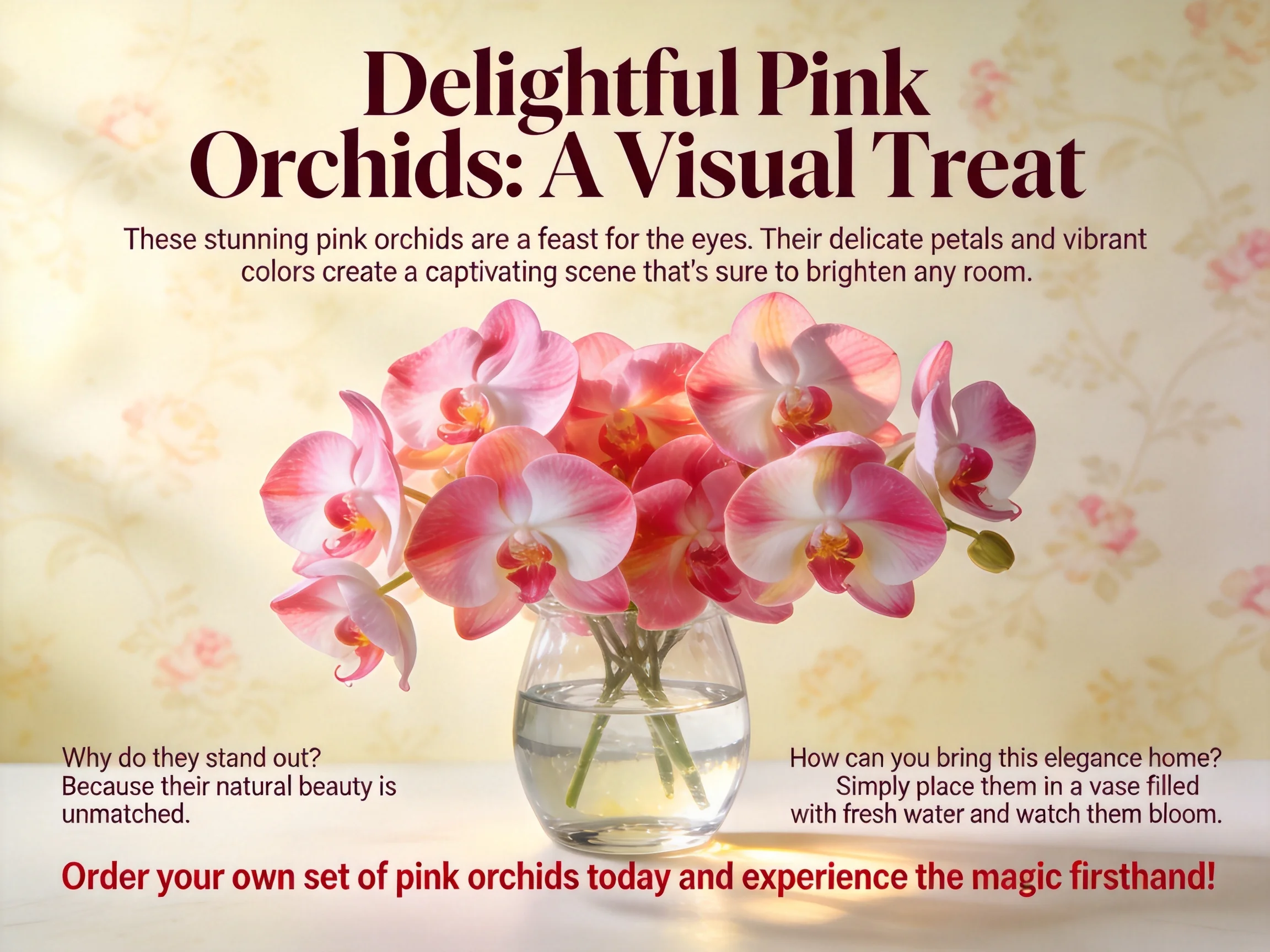 Delightful Pink Orchids: A Visual Treat