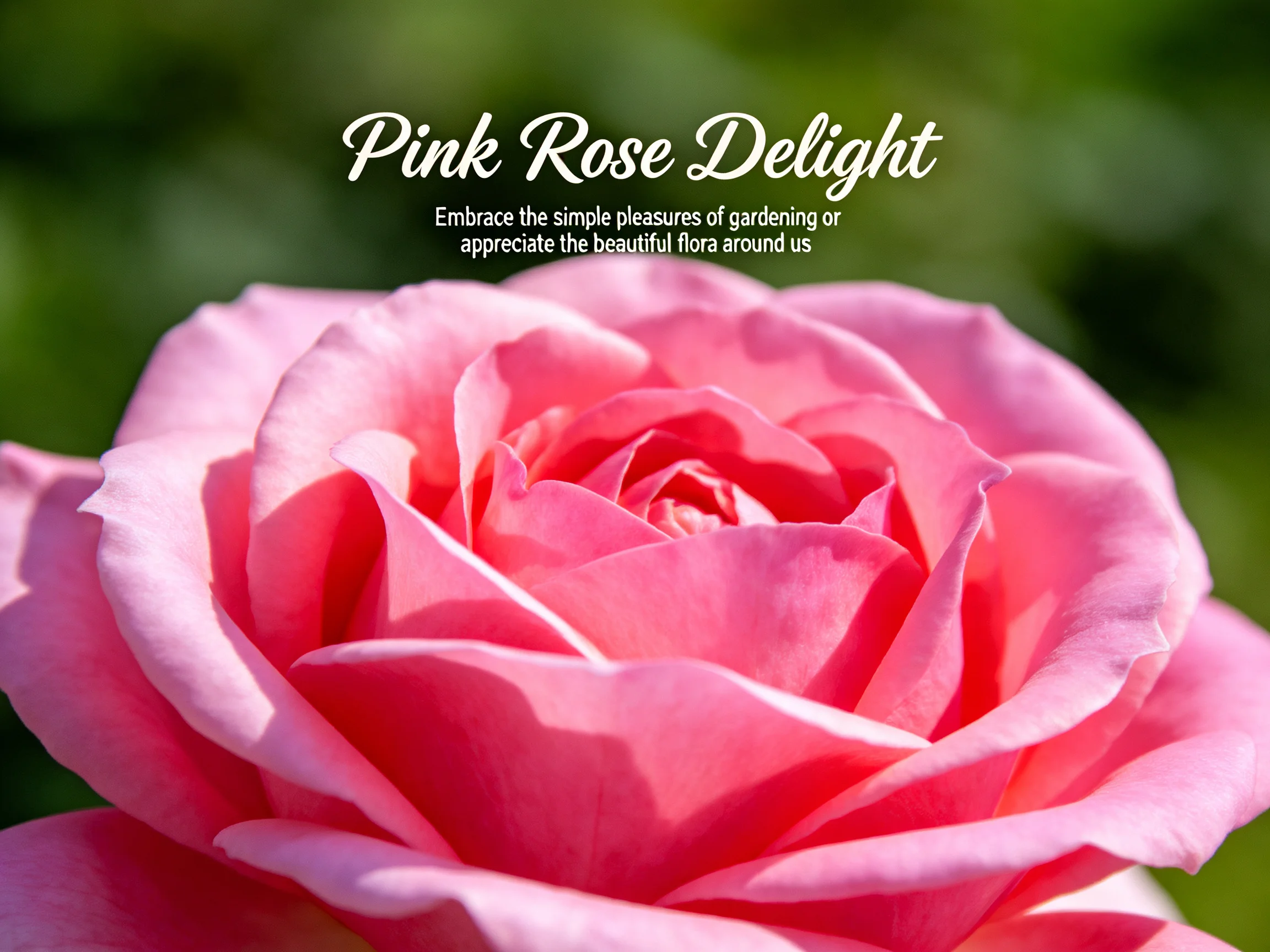 Pink Rose Close - Up with Rich Petal Details