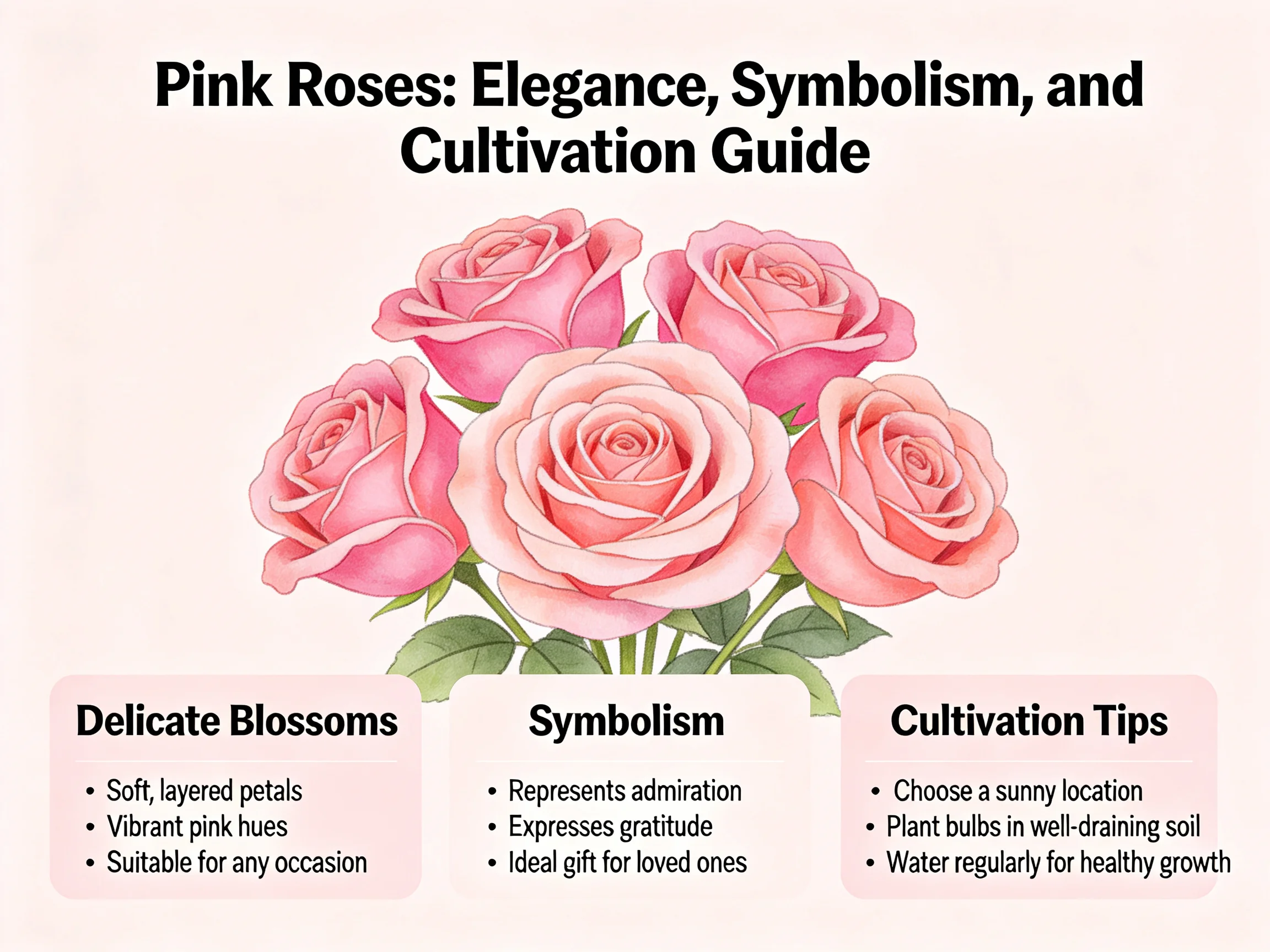 Pink Roses: Elegance, Symbolism, and Cultivation Guide
