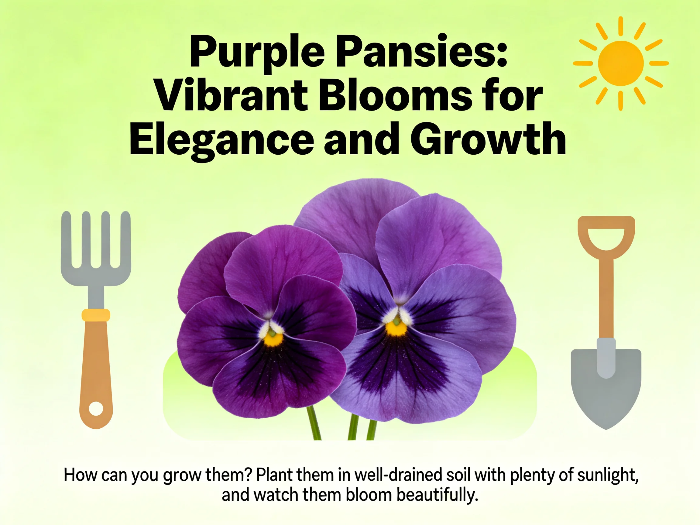 Purple Pansies: Vibrant Blooms for Elegance and Growth