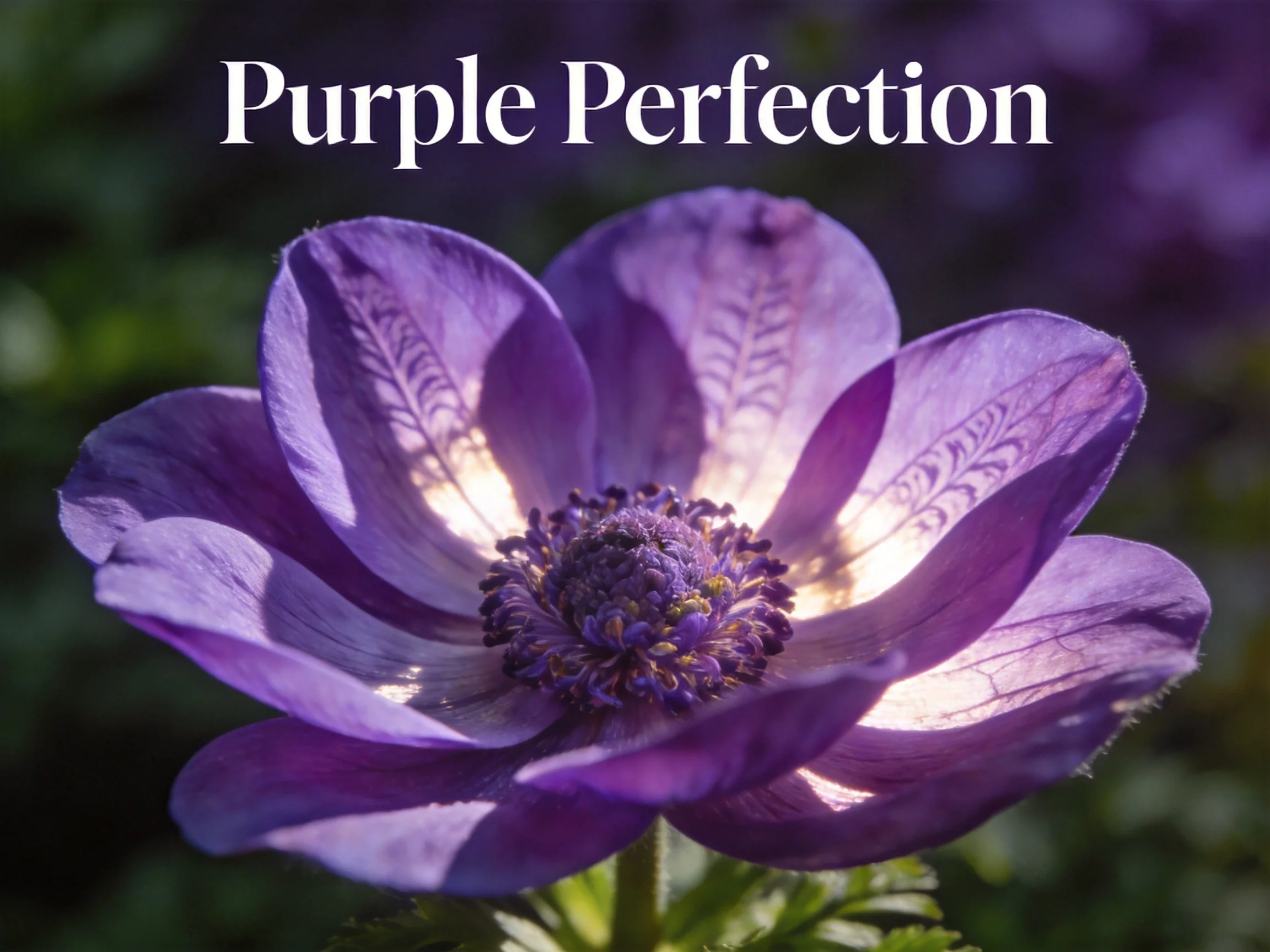 Purple Perfection: Close - Up of Vibrant Purple Petals