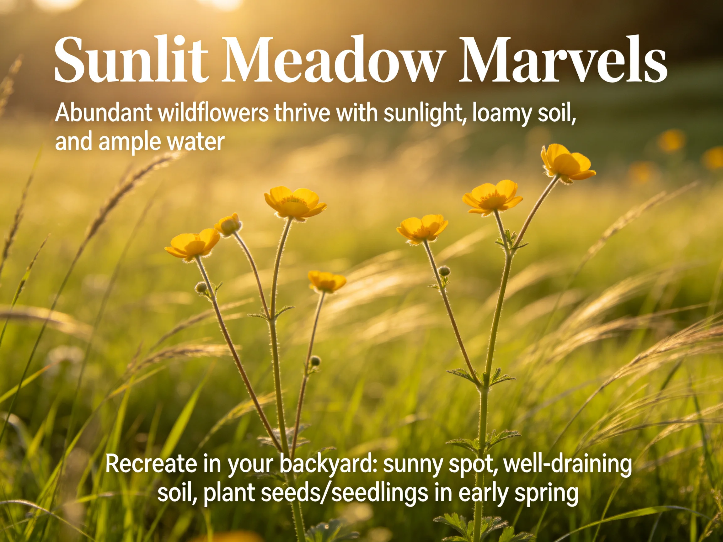Sunlit Meadow Marvels