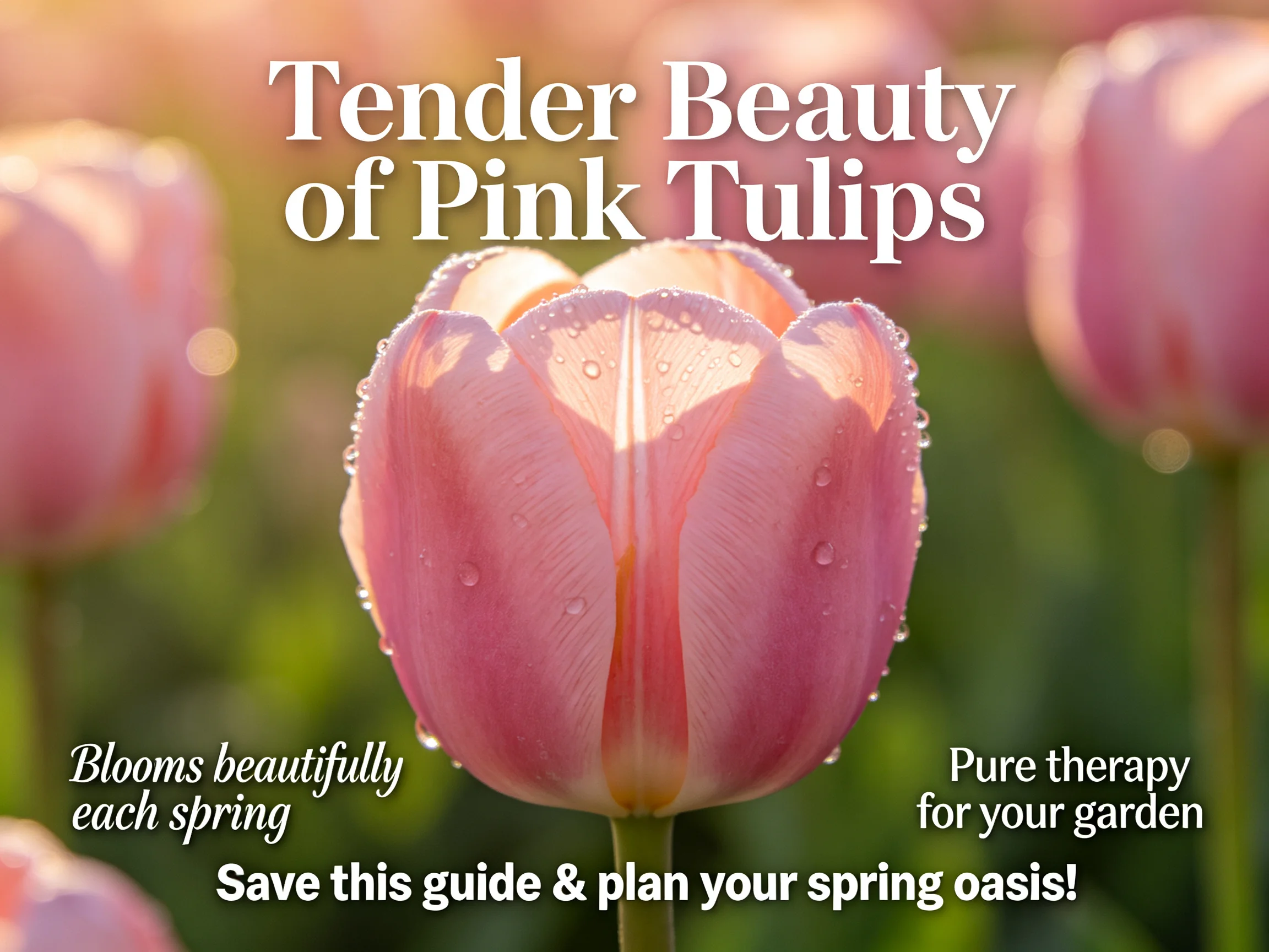 Tender Beauty of Pink Tulips