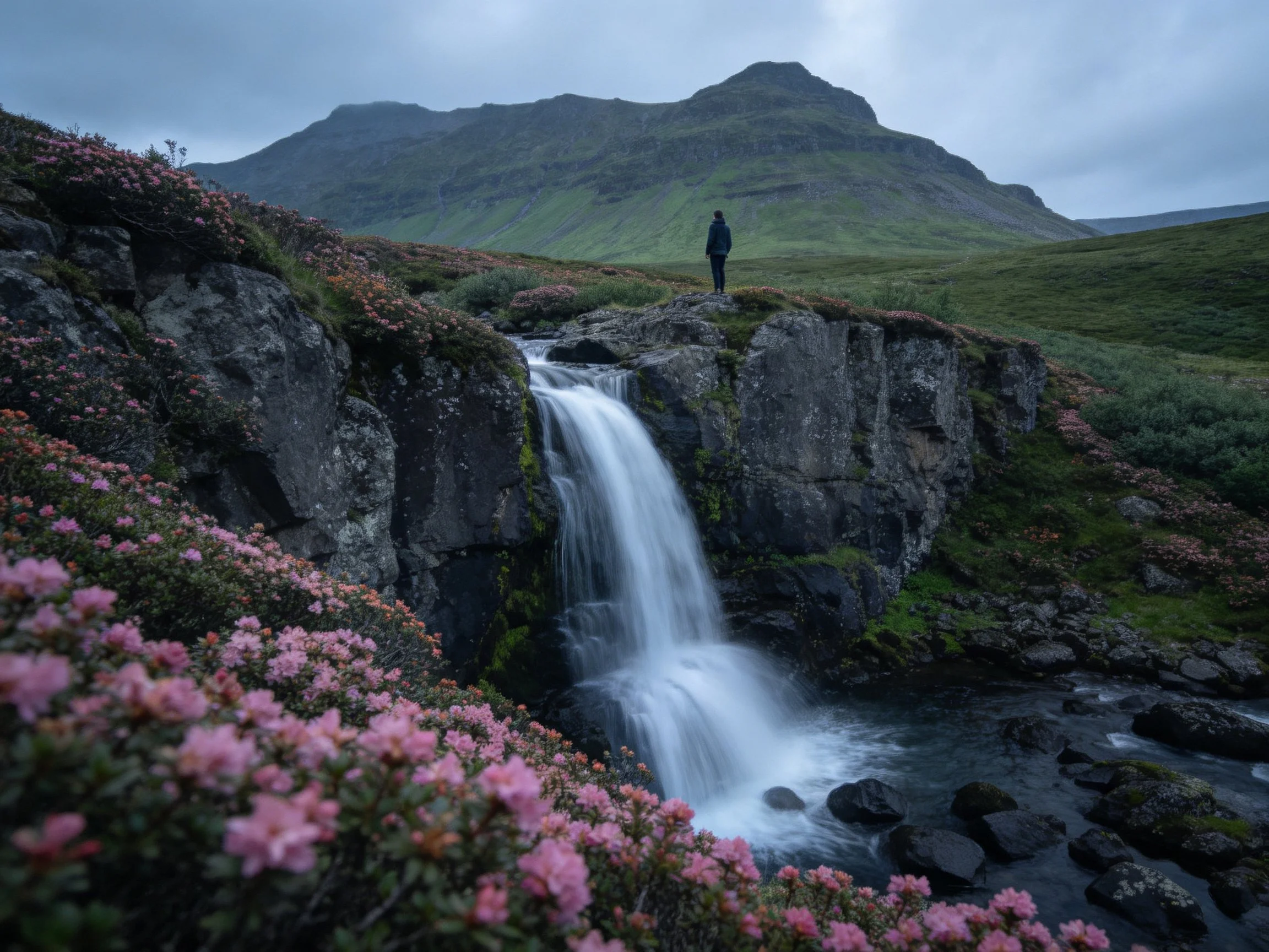A lone figure