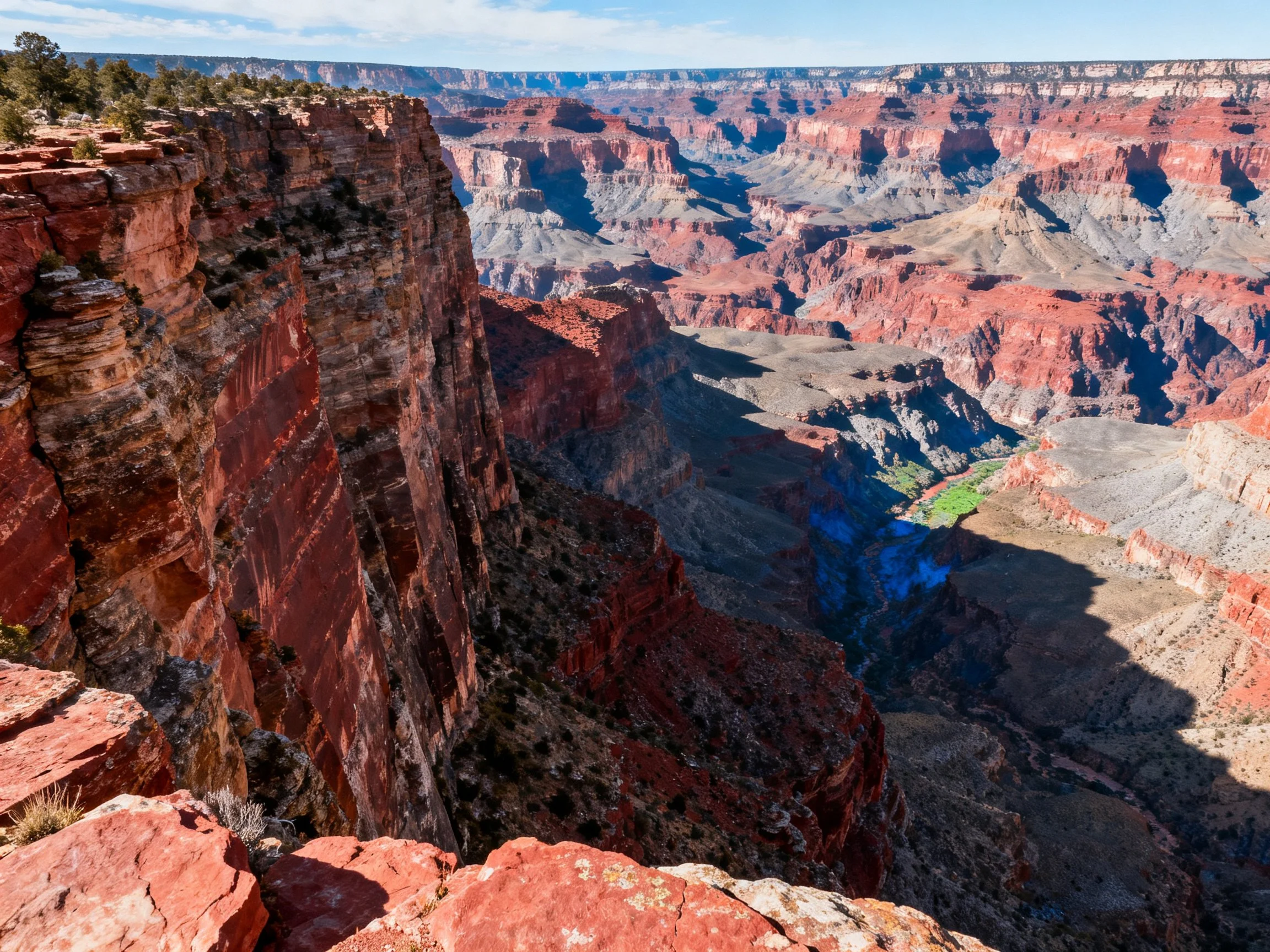 Vibrant Red Rock Formations in Majestic Canyon Landscape